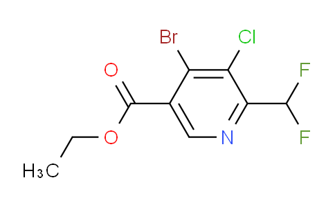 AM207512 | 1805005-40-6 | Ethyl 4-bromo-3-chloro-2-(difluoromethyl)pyridine-5-carboxylate
