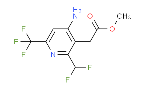 Methyl 4-amino-2-(difluoromethyl)-6-(trifluoromethyl)pyridine-3-acetate