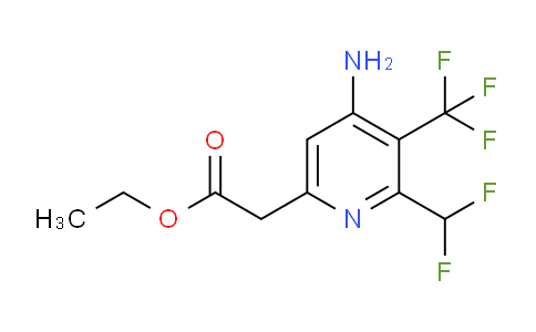 AM207515 | 1806840-43-6 | Ethyl 4-amino-2-(difluoromethyl)-3-(trifluoromethyl)pyridine-6-acetate