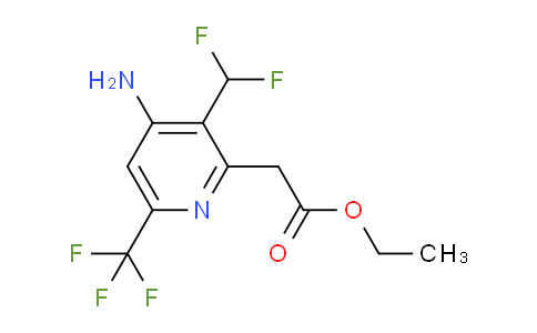 AM207516 | 1805346-83-1 | Ethyl 4-amino-3-(difluoromethyl)-6-(trifluoromethyl)pyridine-2-acetate