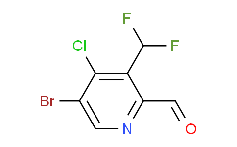 5-Bromo-4-chloro-3-(difluoromethyl)pyridine-2-carboxaldehyde