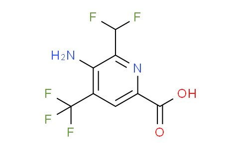 3-Amino-2-(difluoromethyl)-4-(trifluoromethyl)pyridine-6-carboxylic acid