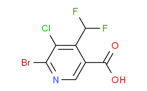 2-Bromo-3-chloro-4-(difluoromethyl)pyridine-5-carboxylic acid