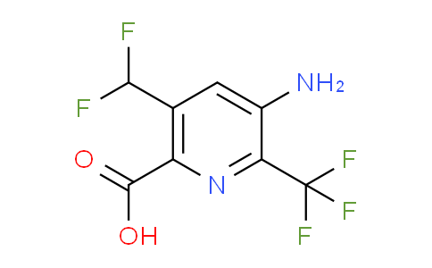 3-Amino-5-(difluoromethyl)-2-(trifluoromethyl)pyridine-6-carboxylic acid