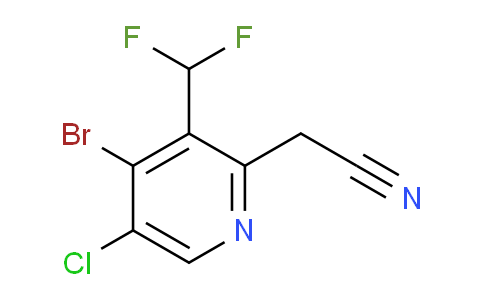 AM207525 | 1806999-66-5 | 4-Bromo-5-chloro-3-(difluoromethyl)pyridine-2-acetonitrile