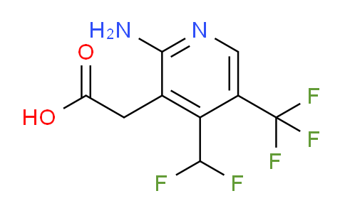 2-Amino-4-(difluoromethyl)-5-(trifluoromethyl)pyridine-3-acetic acid