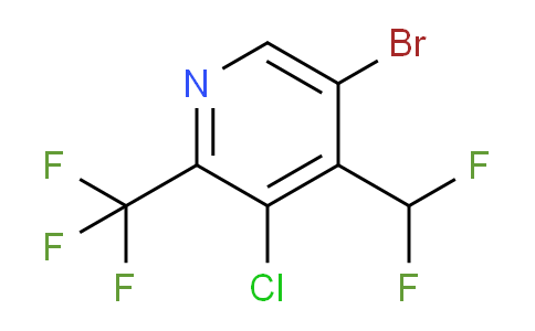 5-Bromo-3-chloro-4-(difluoromethyl)-2-(trifluoromethyl)pyridine
