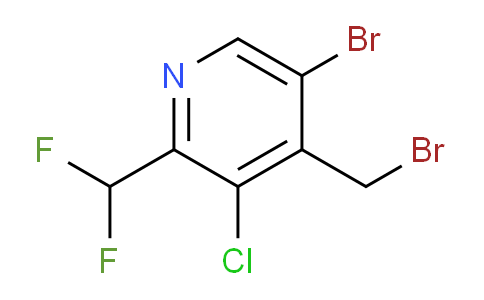 5-Bromo-4-(bromomethyl)-3-chloro-2-(difluoromethyl)pyridine