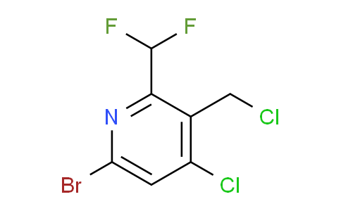 6-Bromo-4-chloro-3-(chloromethyl)-2-(difluoromethyl)pyridine