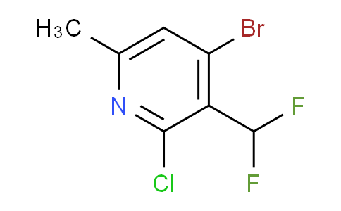 4-Bromo-2-chloro-3-(difluoromethyl)-6-methylpyridine