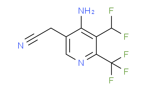 4-Amino-3-(difluoromethyl)-2-(trifluoromethyl)pyridine-5-acetonitrile
