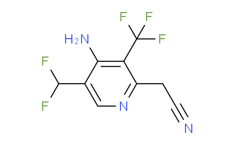 AM207551 | 1806843-79-7 | 4-Amino-5-(difluoromethyl)-3-(trifluoromethyl)pyridine-2-acetonitrile