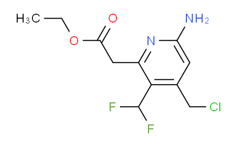 AM207559 | 1803691-08-8 | Ethyl 6-amino-4-(chloromethyl)-3-(difluoromethyl)pyridine-2-acetate