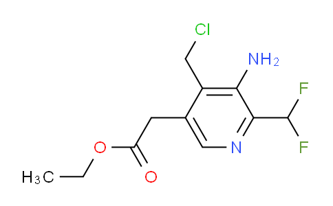 AM207564 | 1805229-08-6 | Ethyl 3-amino-4-(chloromethyl)-2-(difluoromethyl)pyridine-5-acetate