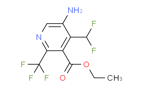 AM207566 | 1804684-79-4 | Ethyl 5-amino-4-(difluoromethyl)-2-(trifluoromethyl)pyridine-3-carboxylate