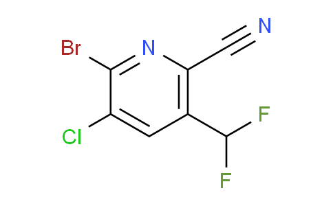 AM207568 | 1806840-88-9 | 2-Bromo-3-chloro-6-cyano-5-(difluoromethyl)pyridine