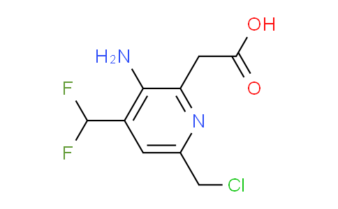 AM207571 | 1805385-88-9 | 3-Amino-6-(chloromethyl)-4-(difluoromethyl)pyridine-2-acetic acid