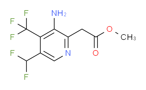 AM207580 | 1805013-15-3 | Methyl 3-amino-5-(difluoromethyl)-4-(trifluoromethyl)pyridine-2-acetate