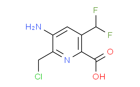 3-Amino-2-(chloromethyl)-5-(difluoromethyl)pyridine-6-carboxylic acid