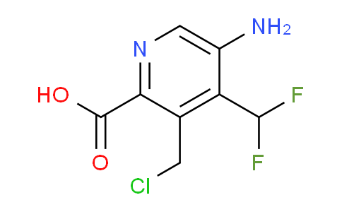 AM207585 | 1806839-81-5 | 5-Amino-3-(chloromethyl)-4-(difluoromethyl)pyridine-2-carboxylic acid
