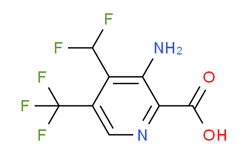 AM207586 | 1805153-26-7 | 3-Amino-4-(difluoromethyl)-5-(trifluoromethyl)pyridine-2-carboxylic acid