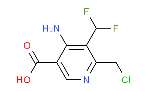 4-Amino-2-(chloromethyl)-3-(difluoromethyl)pyridine-5-carboxylic acid