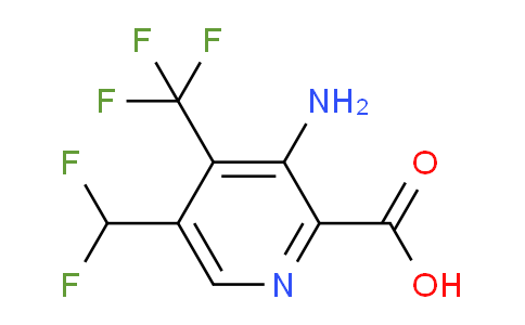 3-Amino-5-(difluoromethyl)-4-(trifluoromethyl)pyridine-2-carboxylic acid