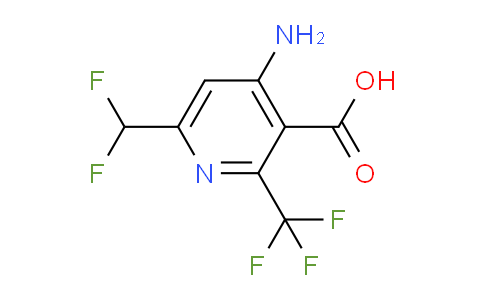 AM207590 | 1803692-45-6 | 4-Amino-6-(difluoromethyl)-2-(trifluoromethyl)pyridine-3-carboxylic acid