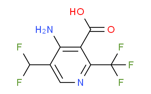 AM207591 | 1805335-94-7 | 4-Amino-5-(difluoromethyl)-2-(trifluoromethyl)pyridine-3-carboxylic acid