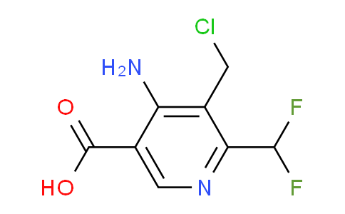AM207592 | 1806022-52-5 | 4-Amino-3-(chloromethyl)-2-(difluoromethyl)pyridine-5-carboxylic acid