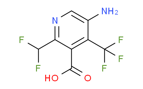 AM207593 | 1805372-82-0 | 5-Amino-2-(difluoromethyl)-4-(trifluoromethyl)pyridine-3-carboxylic acid