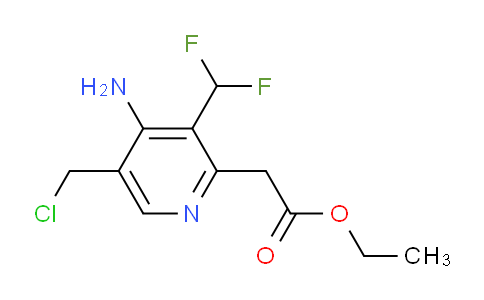 AM207594 | 1804463-69-1 | Ethyl 4-amino-5-(chloromethyl)-3-(difluoromethyl)pyridine-2-acetate