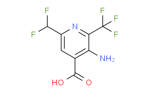 AM207595 | 1805383-14-5 | 3-Amino-6-(difluoromethyl)-2-(trifluoromethyl)pyridine-4-carboxylic acid