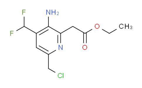 AM207596 | 1805381-31-0 | Ethyl 3-amino-6-(chloromethyl)-4-(difluoromethyl)pyridine-2-acetate