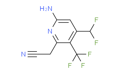 AM207598 | 1806843-18-4 | 6-Amino-4-(difluoromethyl)-3-(trifluoromethyl)pyridine-2-acetonitrile