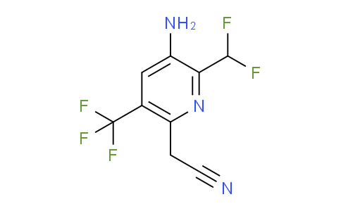 3-Amino-2-(difluoromethyl)-5-(trifluoromethyl)pyridine-6-acetonitrile