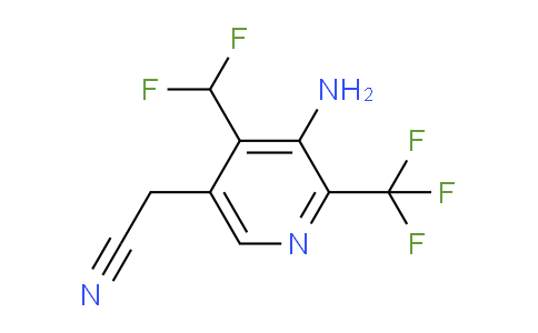 3-Amino-4-(difluoromethyl)-2-(trifluoromethyl)pyridine-5-acetonitrile