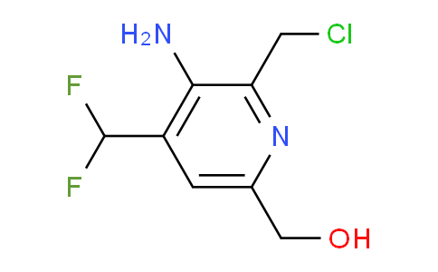 3-Amino-2-(chloromethyl)-4-(difluoromethyl)pyridine-6-methanol