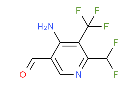 4-Amino-2-(difluoromethyl)-3-(trifluoromethyl)pyridine-5-carboxaldehyde