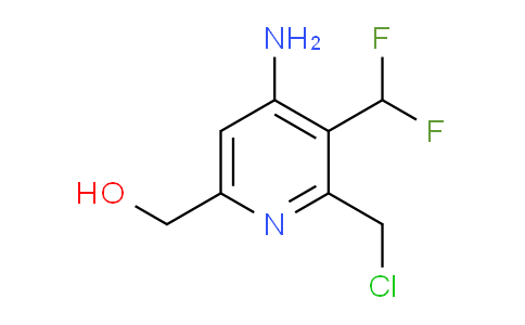 4-Amino-2-(chloromethyl)-3-(difluoromethyl)pyridine-6-methanol