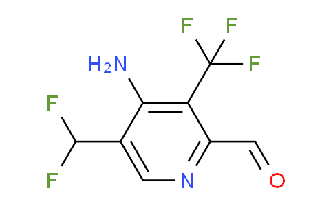 4-Amino-5-(difluoromethyl)-3-(trifluoromethyl)pyridine-2-carboxaldehyde