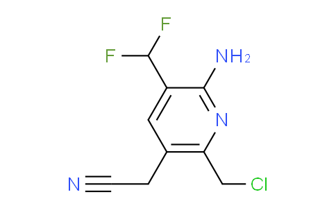 2-Amino-6-(chloromethyl)-3-(difluoromethyl)pyridine-5-acetonitrile