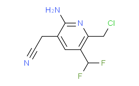 2-Amino-6-(chloromethyl)-5-(difluoromethyl)pyridine-3-acetonitrile