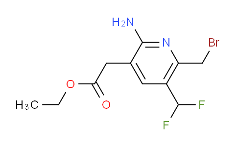 AM207621 | 1805020-88-5 | Ethyl 2-amino-6-(bromomethyl)-5-(difluoromethyl)pyridine-3-acetate
