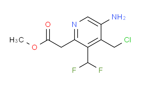 AM207625 | 1805159-70-9 | Methyl 5-amino-4-(chloromethyl)-3-(difluoromethyl)pyridine-2-acetate