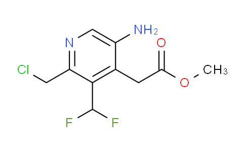 AM207629 | 1805014-56-5 | Methyl 5-amino-2-(chloromethyl)-3-(difluoromethyl)pyridine-4-acetate