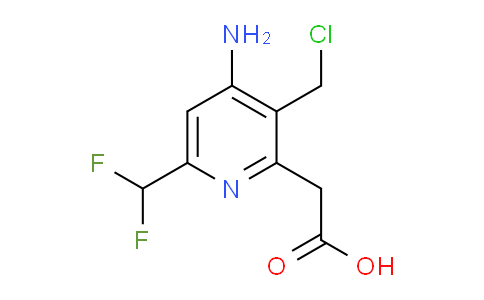 AM207634 | 1806017-42-4 | 4-Amino-3-(chloromethyl)-6-(difluoromethyl)pyridine-2-acetic acid