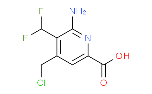 2-Amino-4-(chloromethyl)-3-(difluoromethyl)pyridine-6-carboxylic acid