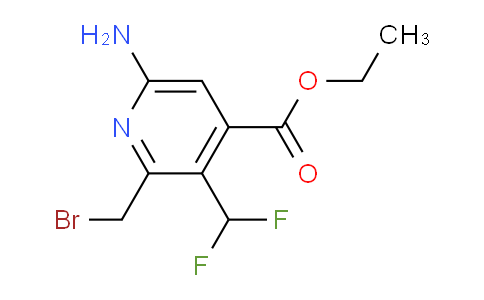 Ethyl 6-amino-2-(bromomethyl)-3-(difluoromethyl)pyridine-4-carboxylate