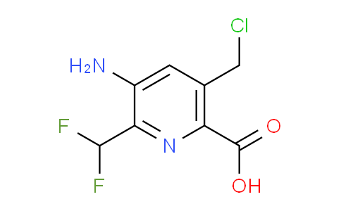 AM207656 | 1806818-59-6 | 3-Amino-5-(chloromethyl)-2-(difluoromethyl)pyridine-6-carboxylic acid